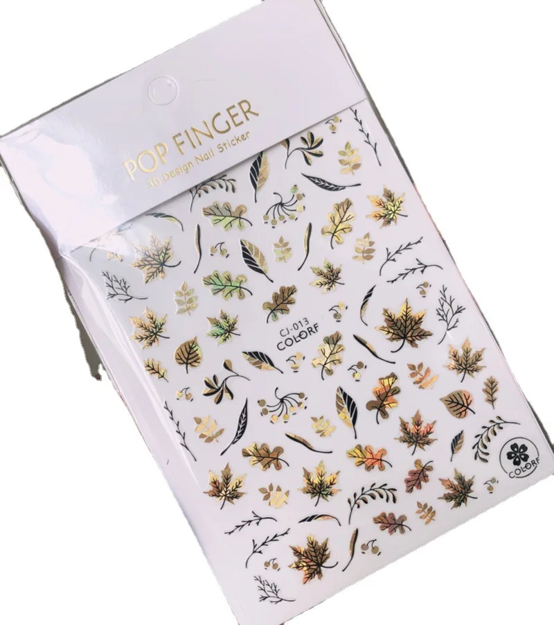 Милые наклейки для дизайна ногтей 12 видов простой Летний стиль переводной