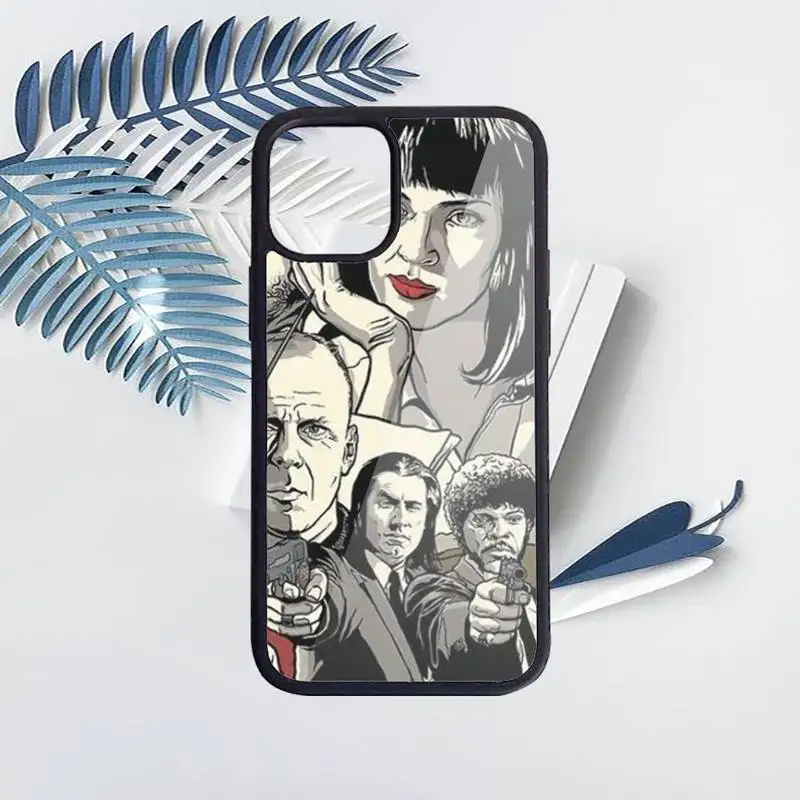 

PULP FICTION MOVIE POSTER Phone Case PC for iPhone 11 12 pro XS MAX 8 7 6 6S Plus X 5S SE 2020 XR Luxury brand shell funda