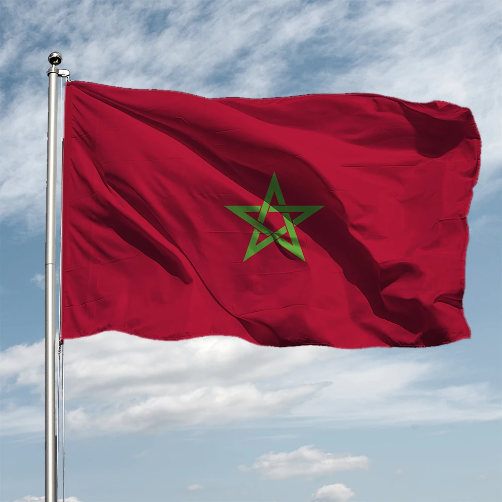 

MA MAR The Kingdom of Morocco flag 90x150cm marokko moroccan National flags green pentagon red design banner flag