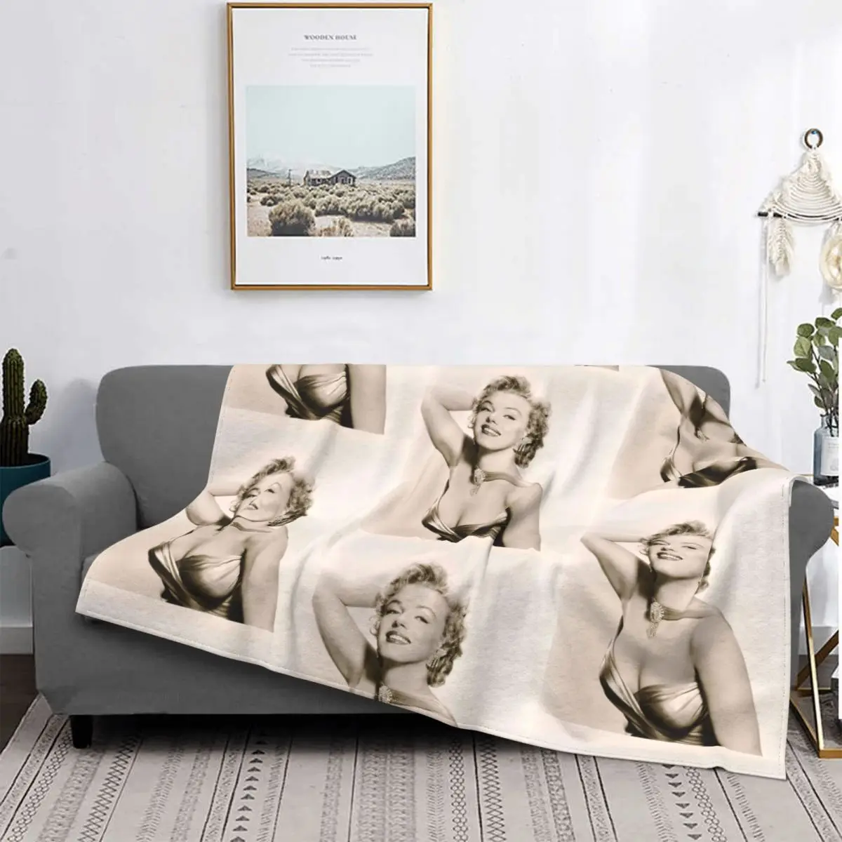 

Marilyn Monroe Carpet Living Room Flocking Textile A Hot Bed Blanket Bed Covers Luxury Blanket Blanket Flannel Blanket