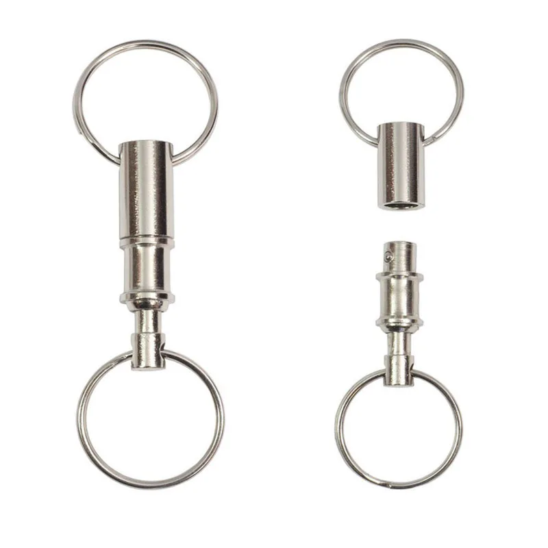 Брелки съемные растягивающиеся кольца для ключей быстросъемные брелки двойные