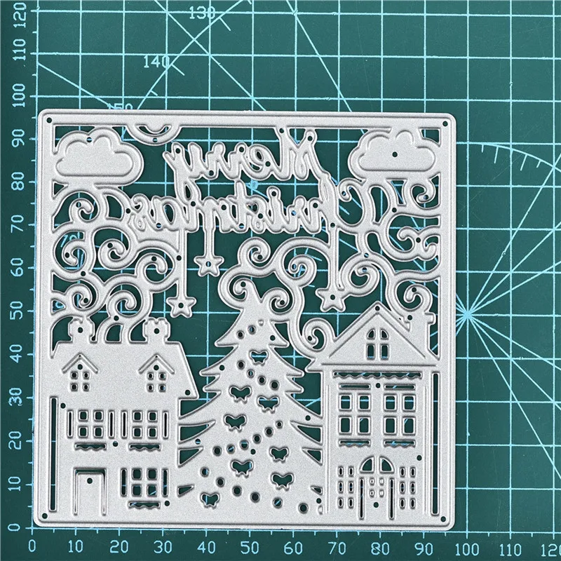 DiyArts веселые рождественские заготовки металлические режущие штампы для