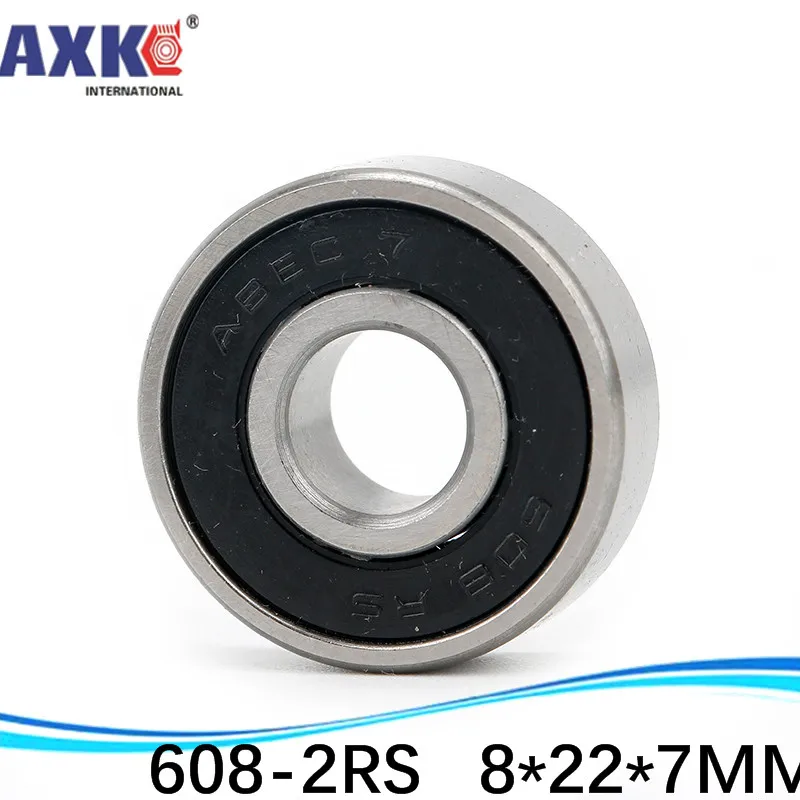50 шт./лот 608 2RS 608RS R 2280HH 8*22*7 мм Высокое качество ABEC 5 Z3V3 minideep жёлобом китайского