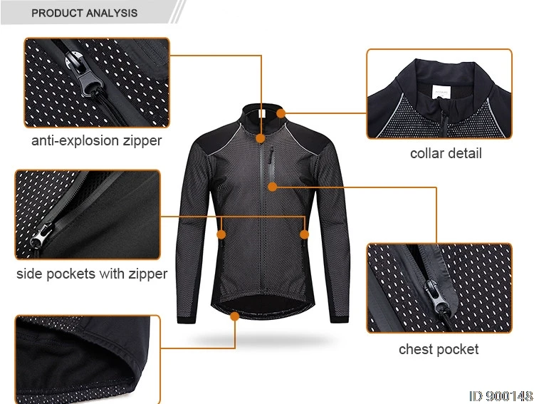 WOSAWE зимние куртки для велоспорта, теплая флисовая ветрозащитная одежда с длинным рукавом для велоспорта, джерси, одежда, светоотражающая одежда