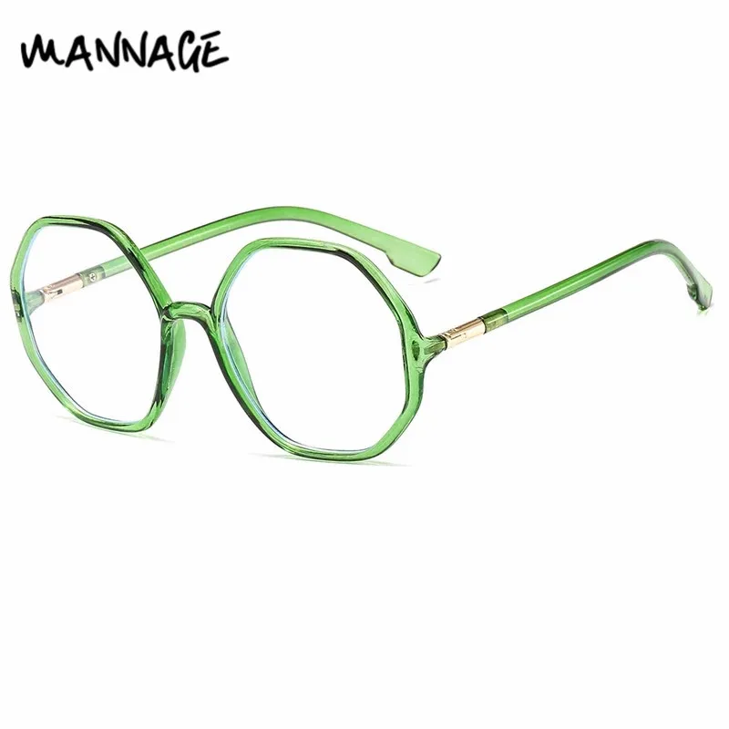 Модная прозрачная оправа для очков креативные многоугольные очки винтажные