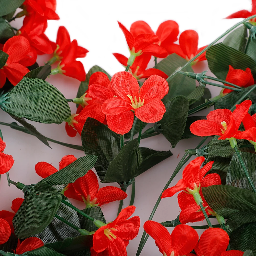 Фиолетовый Имитация искусственного цветка Настенная Корзина цветок