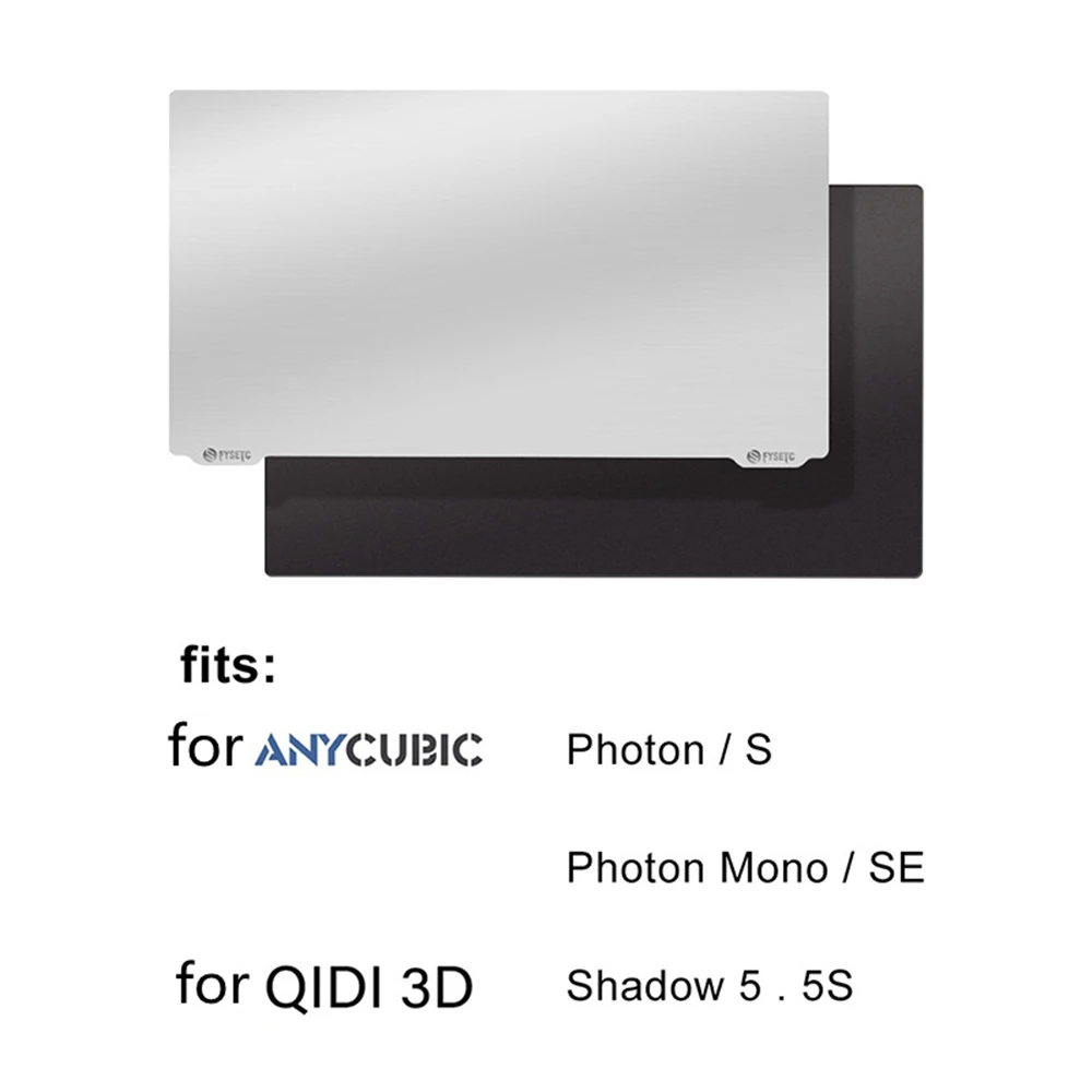 

Resin Edition 135mm x 80mm (Compatible with for Anycubic Photon, for Photon S, for Qidi Shadow 5.5S) Resin Flex Plate