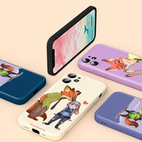 zootropolis judy disney for apple iphone se 2020 13 12 mini 11 8 7 6 xs xr pro max plus liquid silicone soft phone case