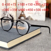 fashion design retro round frames reading glasses men women optical glasses unisex eyewear 50 75 100 150 200 250 to 600