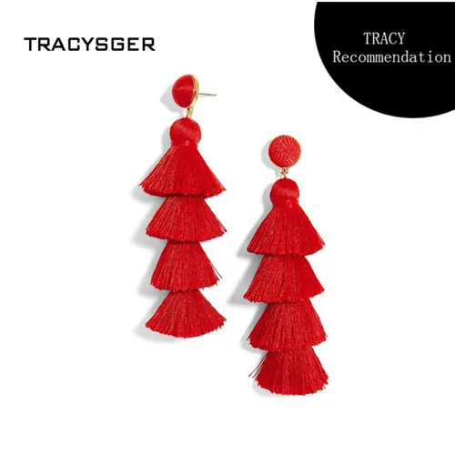AD es20990/TRACYSGER/ювелирные изделия с кисточками|earrings earring|earrings tasselt earrings |