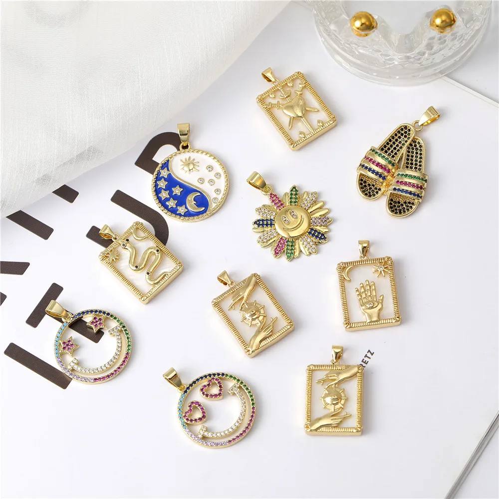 

JUYA 5 Pcs\lot New DIY Necklaces Charms Pendants Creative Handmade Jewelry Findings Accessories For Necklaces Making