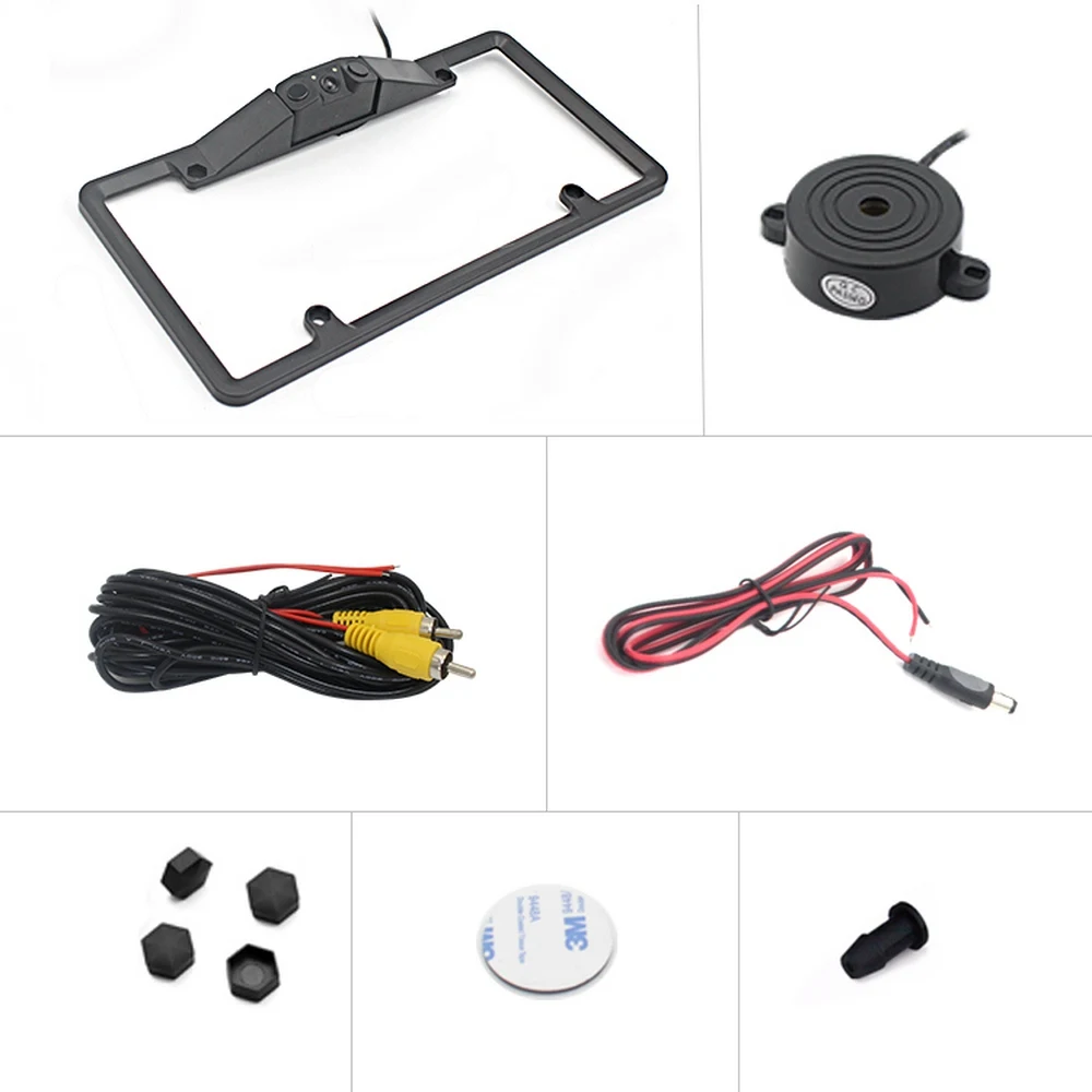 Автомобильная камера заднего вида для номерного знака водонепроницаемая рамка