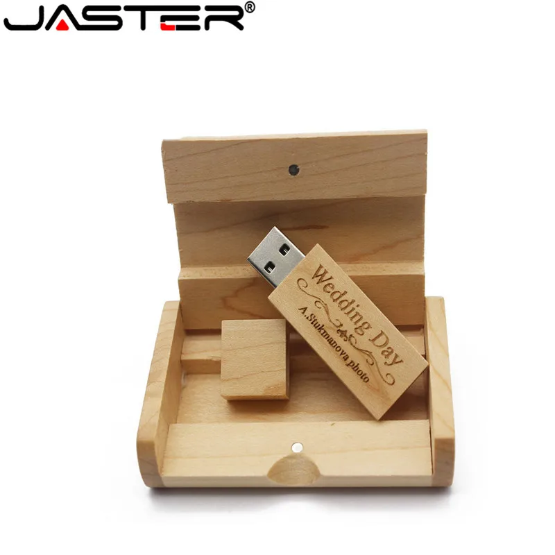 USB-флеш-накопитель JASTER wodden деревянный с коробкой 4/8/16/32/64/2 0 ГБ | Компьютеры и офис