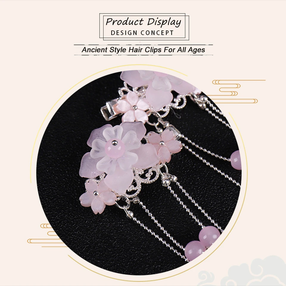 Китайские заколки для волос с плюшевыми шариками и кисточками красная повязка на