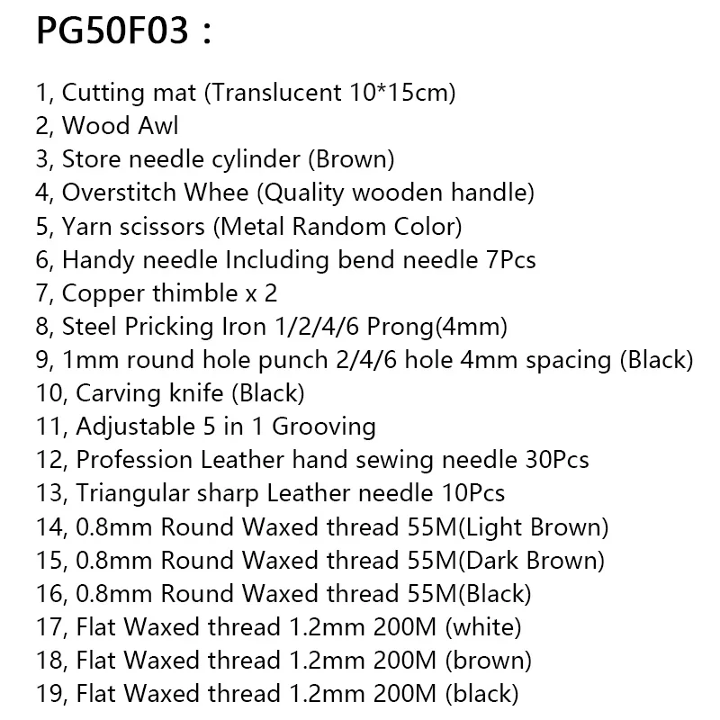 Набор инструментов для шитья и перфорации с кожаным ремеслом/коврик резки Awl игла