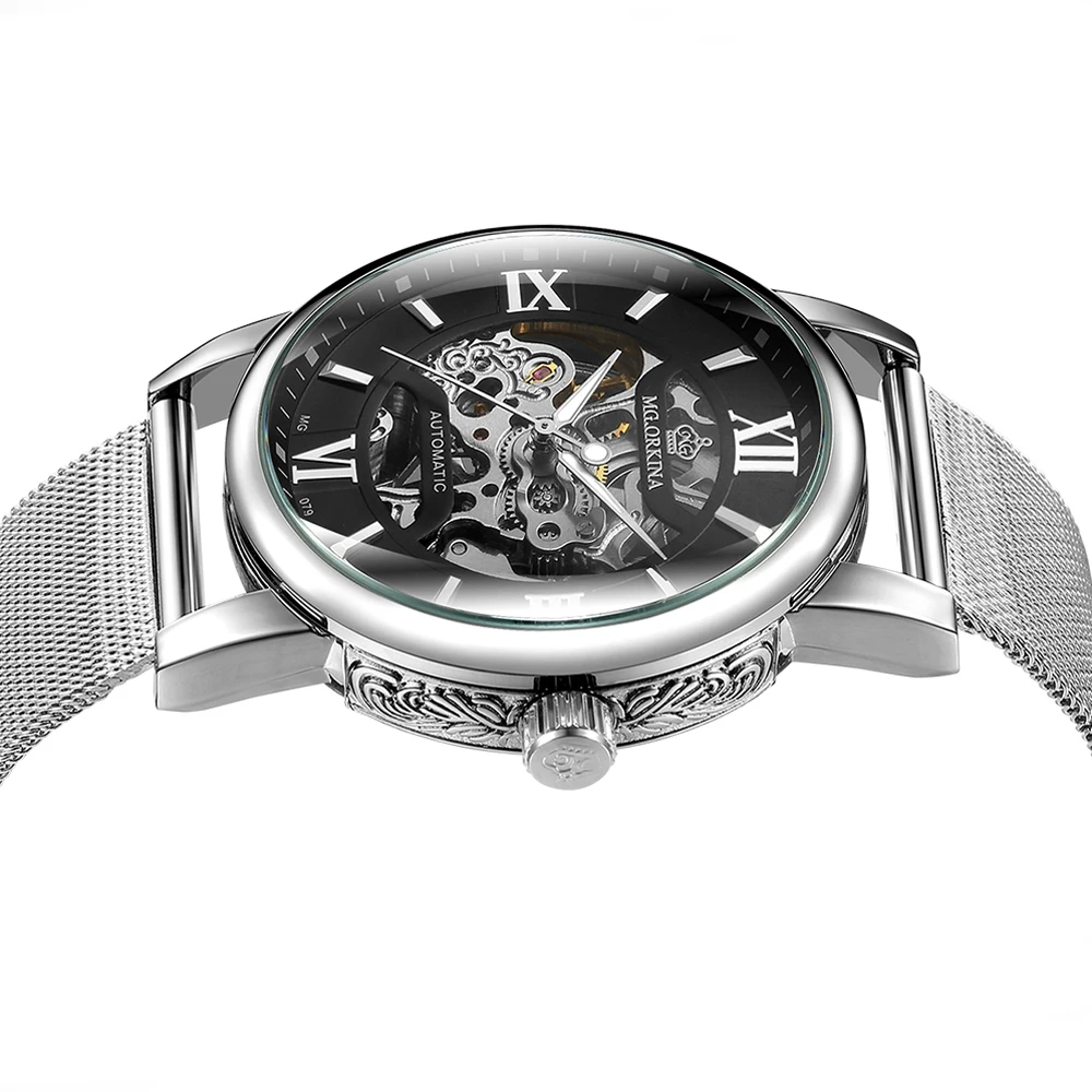 Новые модные автоматические спортивные мужские часы лучшие брендовые роскошные