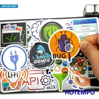 50pcs internet programs programmers big data html5 software stickers for mobile phone laptop suitcase skateboard decal stickers