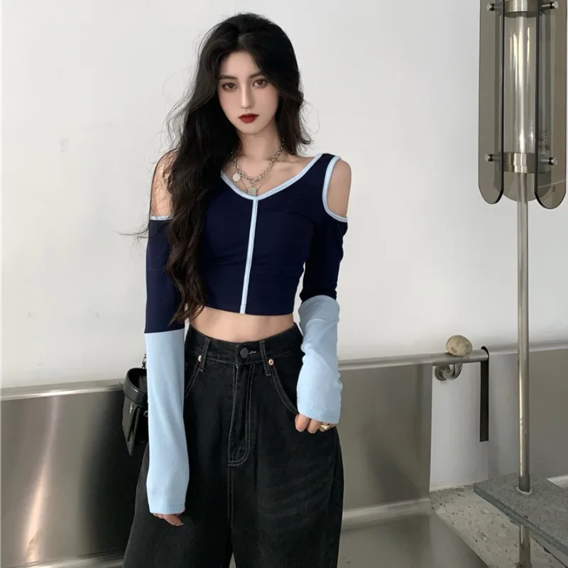 Летняя одежда футболка женская новая нижняя рубашка ретро дизайн в гонконгском