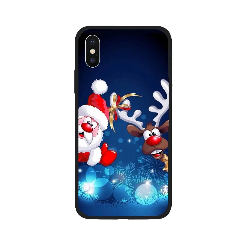 Рождественский Тонкий чехол для мобильного телефона 6 6s 7 8 iPhone 5 5S SE plus x 10 xs max xr