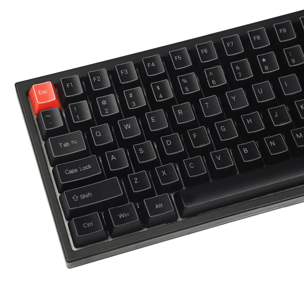 YMDK ABS ANSI ISO боковая подсветка верхняя подсветка 1,5 мм толщина блеск через Keycap только набор ключей для YMD75 KBD75 Keycool 84 KBD67 XD64 GK64