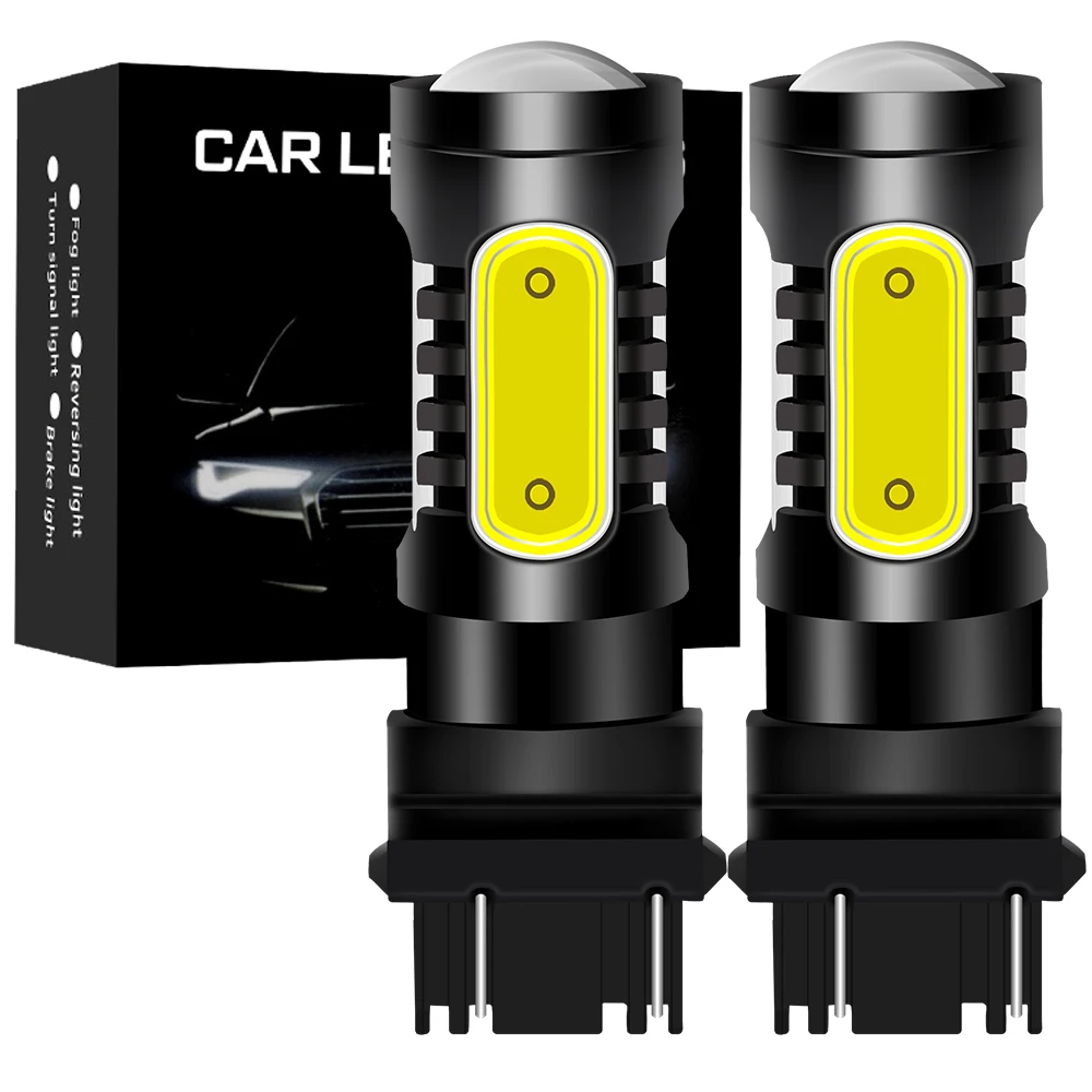 

2 шт. T25 LED 3157 7440 W21W 7443 W21/5W Лампы 1157 BAY15D 1156 P21W LED BA15S BAU15S PY21W Лампа для задних фонарей Стоп-сигналы