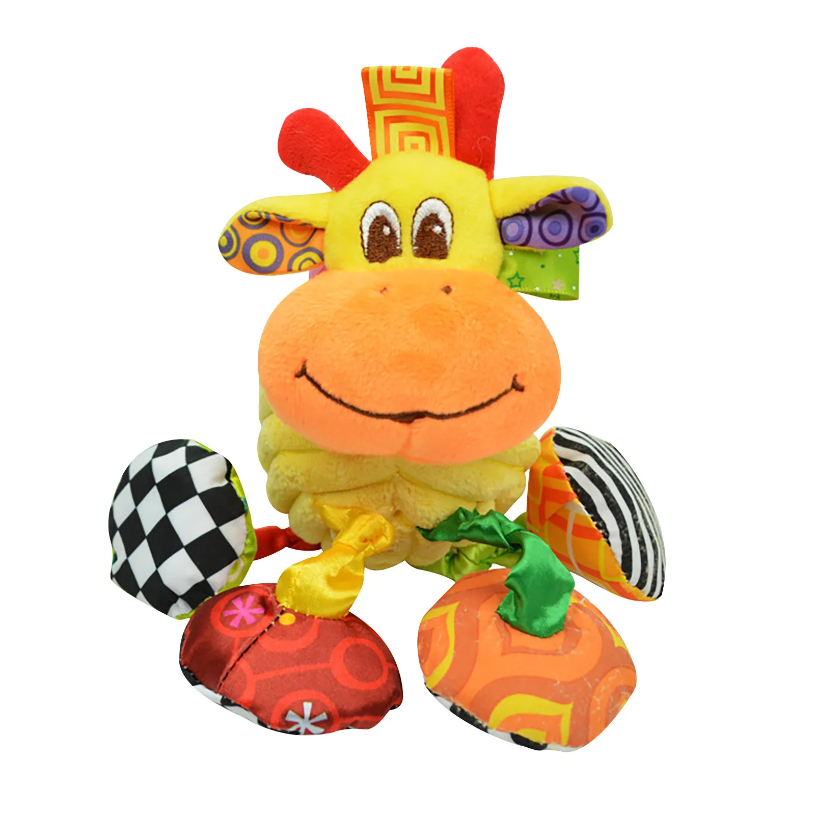 

Stroller Pendant Baby Plush Puzzle Multifunctional Music Cart Bed Hanging Cute Animal Shapes Hung In Front Of The Baby