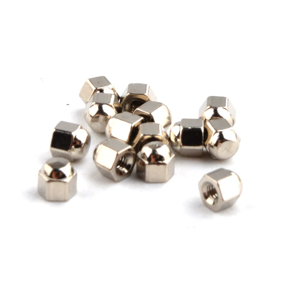 

1000pcs 1.4x2.5mm 1.2x2.5mm silver Eyeglasses nut Eyewear Screw Cap for eyewear repair Screw Nuts hex nut
