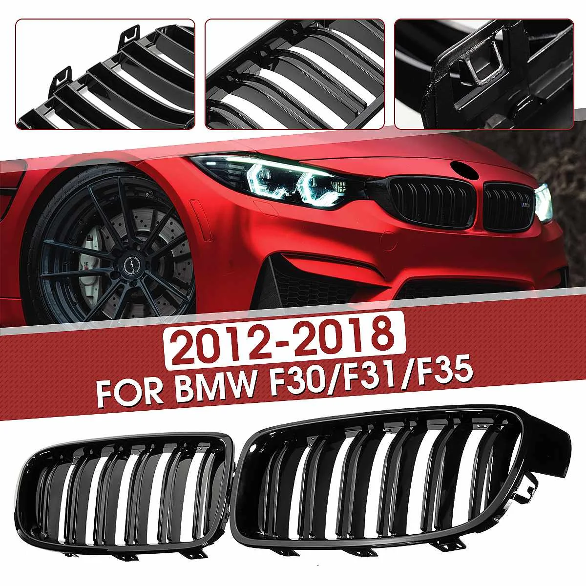 

Решетки для радиатора BMW 3-Series F30 F31 F35 2012-2018 320i 325i 328i, 1 пара
