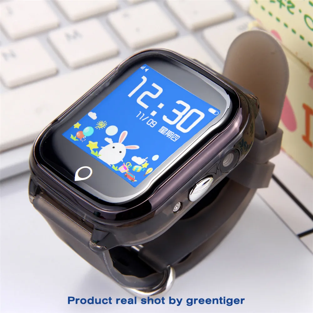 Смарт-часы Greentiger gps+ LBS SOS, Детские Водонепроницаемые Смарт-часы с sim-картой, детская камера, будильник, Детские Безопасные часы