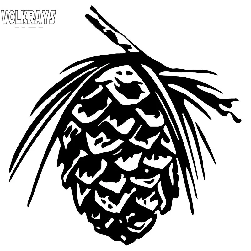 Модная Автомобильная наклейка Volkrays сосновые конусы целый корпус украшение