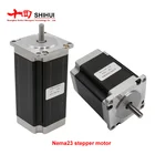 Шаговый двигатель CNRUEU Nema23 1.2 нм2.0 нм2.2 нм2.5Nm3Nm 3A 56 мм76 мм82 мм100 мм112 мм Длина For3 Aixs 4 оси фрезерный станок с ЧПУ