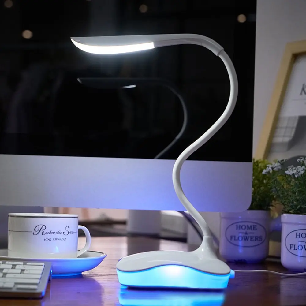 Светодиодный светильник с регулируемой яркостью и датчиком настольная лампа