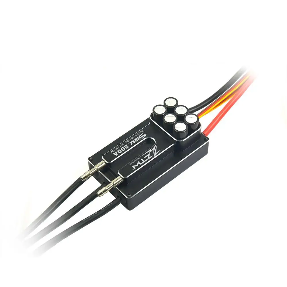 ZTW Seal ESC 90A/130A/160A/200A бесщеточный электронный регулятор скорости 2-8S SBEC 3A ESC для RC лодки гоночные детали для корабля