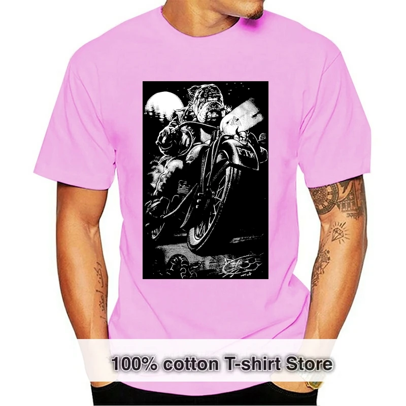 

Большая рубашка для мужчин, рубашка для мотоциклиста с подвеской в виде бульдога с высокой талией 4X 5X 6X 7X 10X