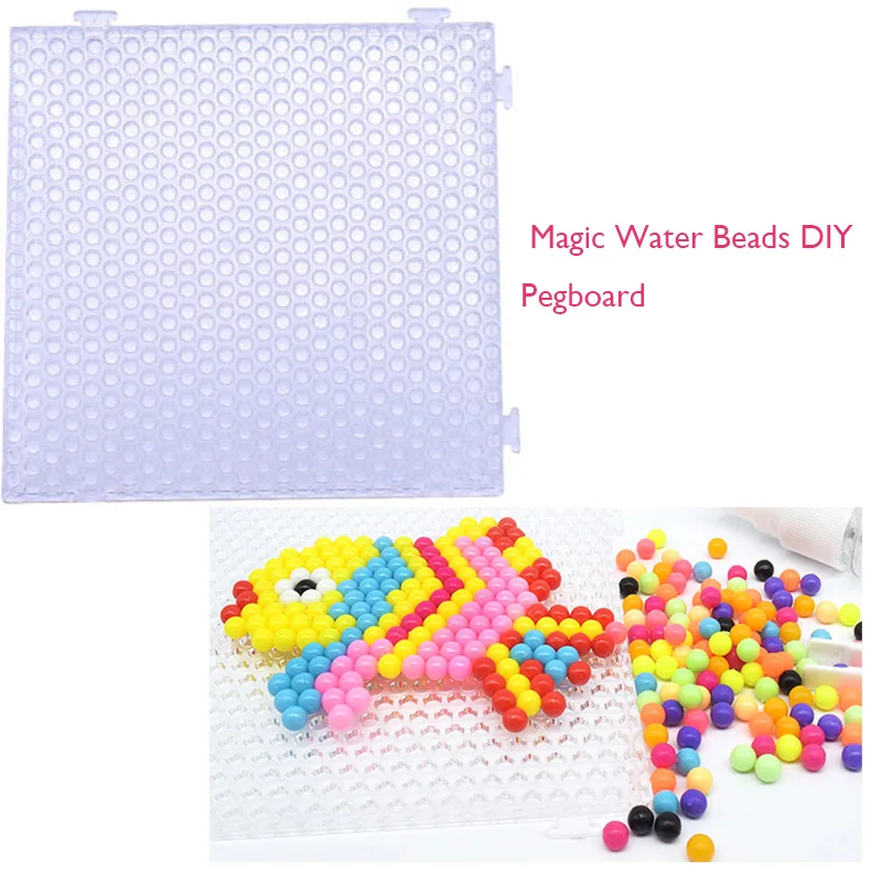 

JINLETONG водяного тумана шарик шаблон в воде, детские игрушки для детей 3d головоломка Pegboards Вышивка крестом картины DIY игрушки головоломки шабл...