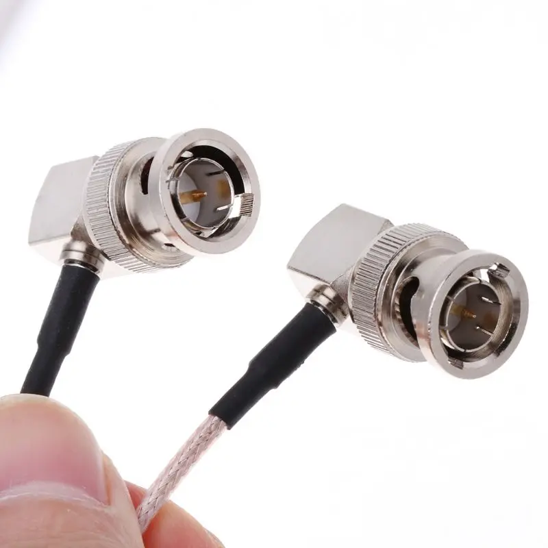 

HD SDI Video Connector Cable RG179 BNC Male To BNC Right Angle Plug For BMCC Blackmagic Camera