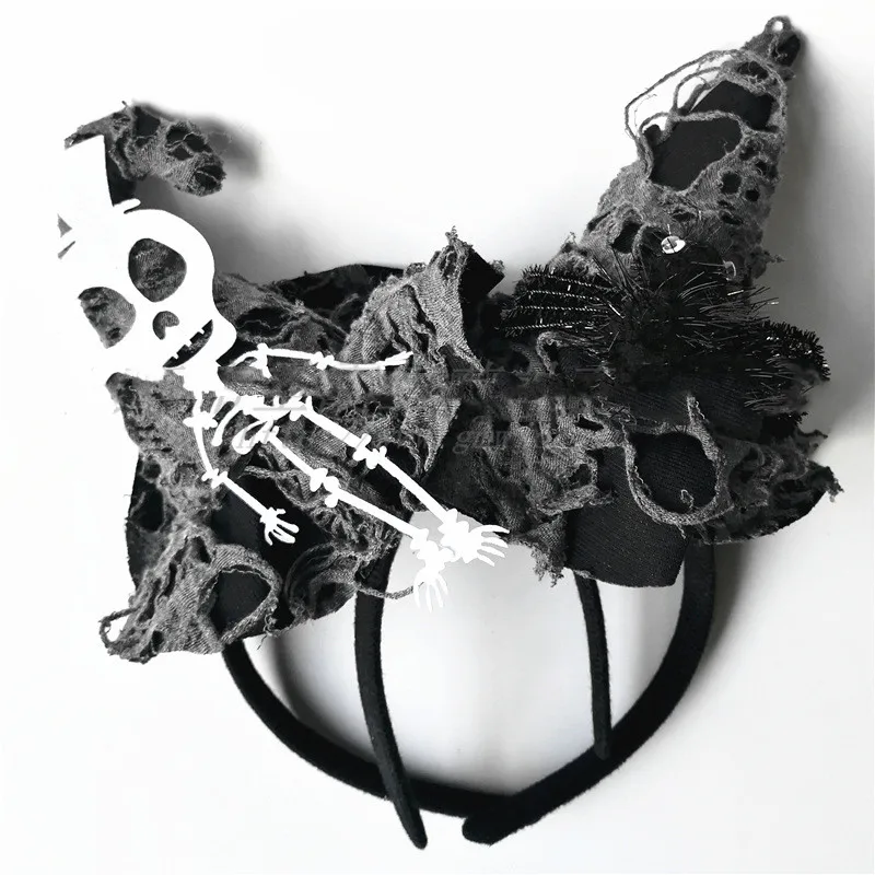 2019 Новый Хэллоуин ободок с ведьмой Ретро шляпа ведьмы карнавальный костюм зомби