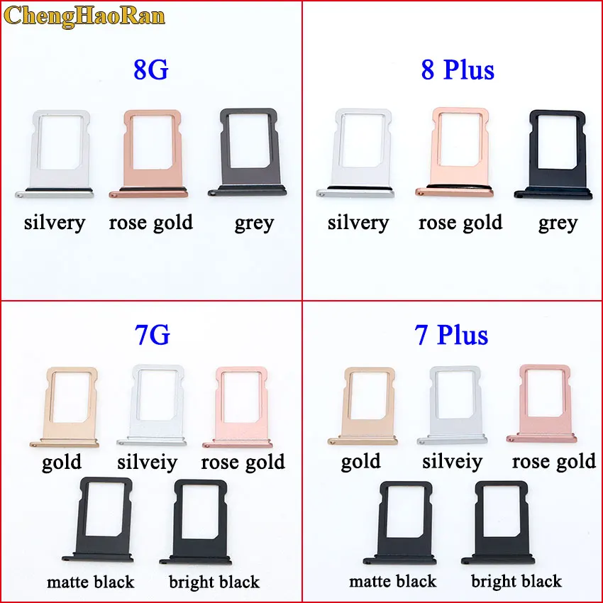 ChengHaoRan 1 шт. держатель SIM карты лоток Слот запасная часть адаптер гнездо для iphone 7 7G