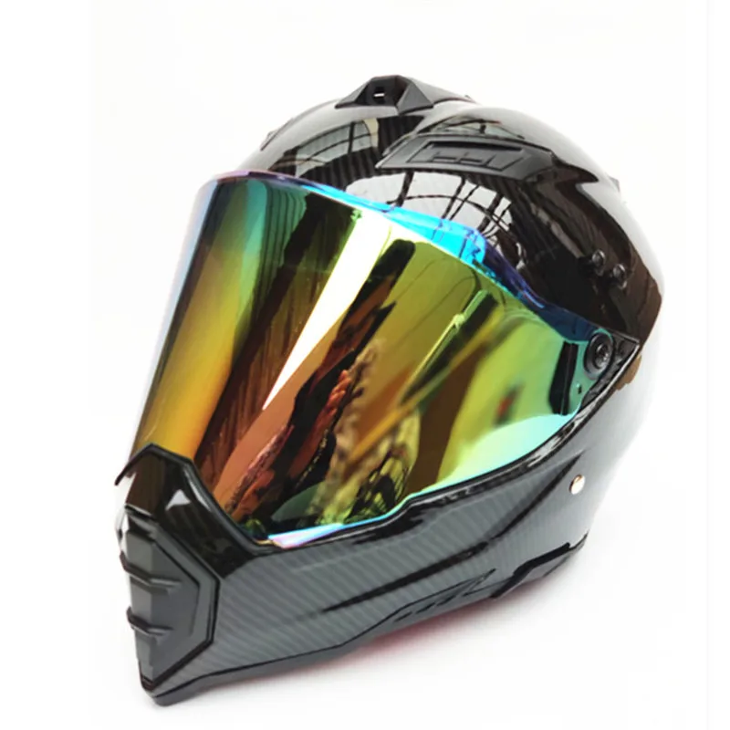 Мото rcycle шлем с цветным щитом atv road cross moto cross шлем внедорожные гоночные мото шлемы Размеры S до XXL