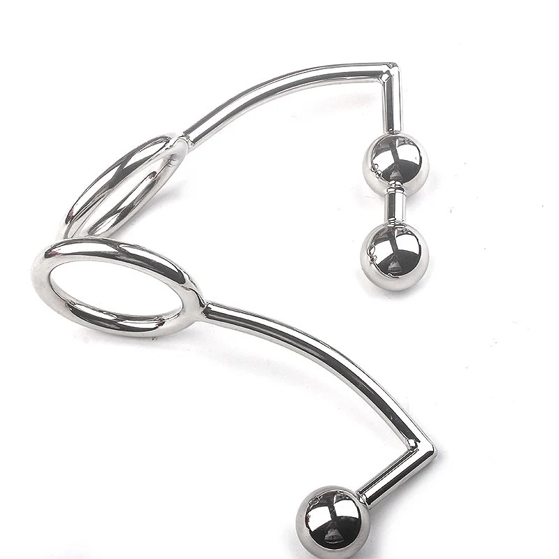 Samox Stainless Steel Anal Hook Prostate Massage Gay Butt Plug with Ball Metal Dilator Sex Toys for Men and Women | Красота и