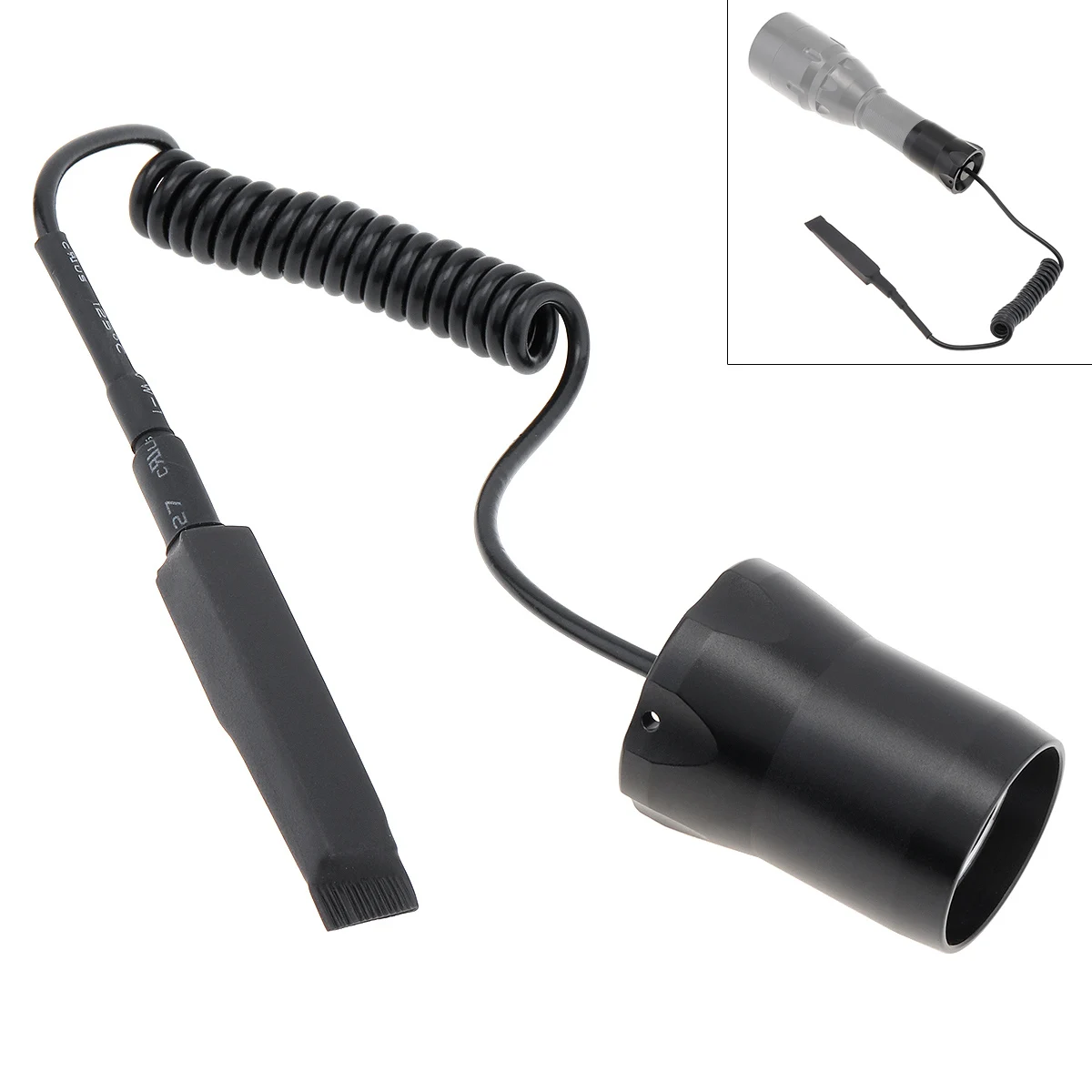 Детали для светодиодного фонарика SecurityIng полностью металлический 2 кнопки