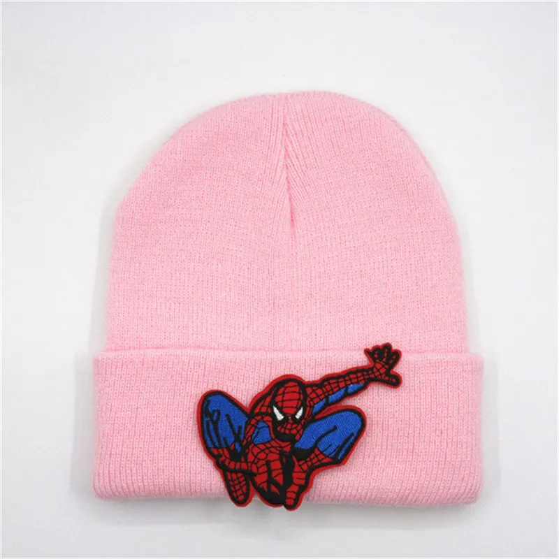 Сгущенная вязаная шапка с вышивкой для торта зимняя теплая Skullies бини детей