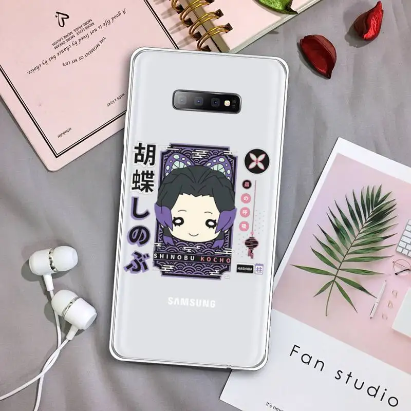 

Demon Slayer Kamado Tanjirou Phone Case Transparent For Samsung Galaxy A71 A21s S8 S9 S10 plus note 20 ultra