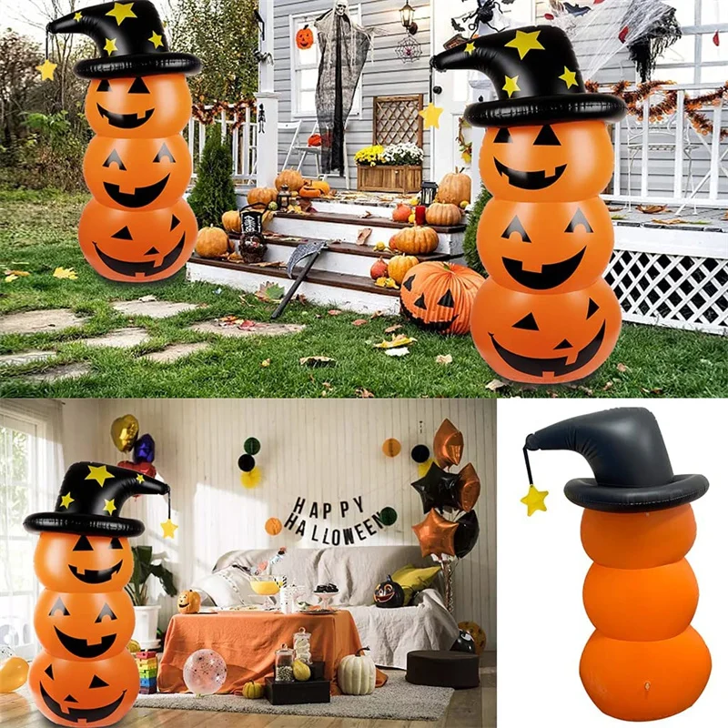 

Halloween Inflatable Pumpkin Ghost Roly-Poly Tumbler Halloween Party Decoration Props Outdoor Decorations