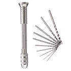 Булавка с поворотной головкой, микро-спиральные сверла с круглой головкой, сверла из алюминиевого сплава для деревообработки, для ювелирных изделий, часов, хобби, ручной инструмент