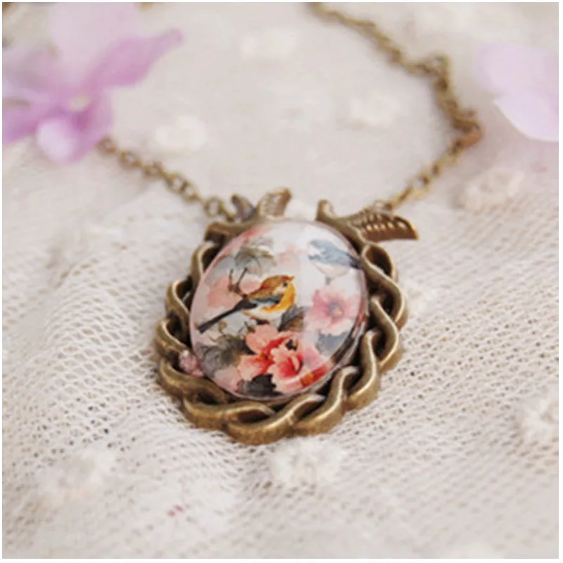 

55CM Fashion Forest Style Hand Made Necklace For Women Fresh Vintage Jewelry