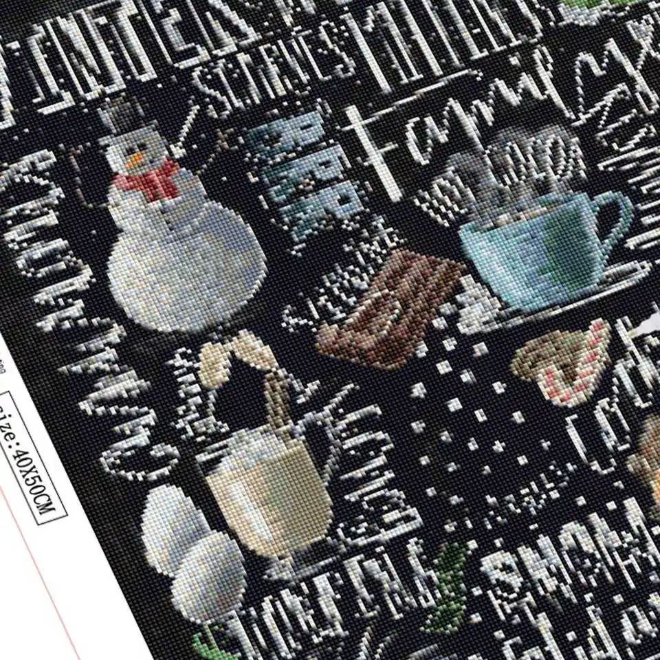 5D Рождественская Алмазная вышивка полный квадратный/Круглая Мозаика из буровых