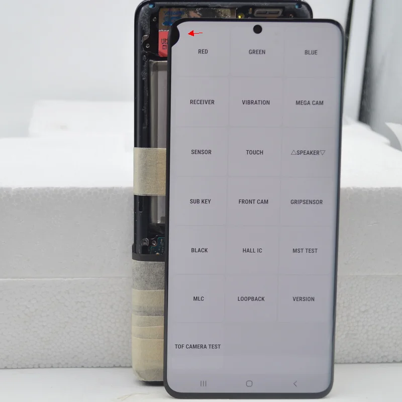 Najtaniej Oryginalny Ekran Dotykowy Super AMOLED Do Samsung Galaxy S20 Plus G985F Wyświetlacz Ekran Dotykowy Digitizer Montaż Z Defektem