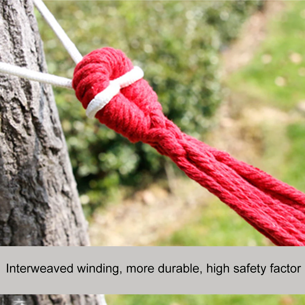 

Outdoor Camping Travel Leisure Portable Garden Hammock Sleeping Canvas Hanging Bed Swing Backyard With Carry Bag Single Double