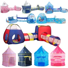 Portable 3 In1 Baby Tent Kid Crawling Tunnel Play Tent House Ball Pit Pool Tent for Children Toy Ball Pool Ocean Ball Holder Set